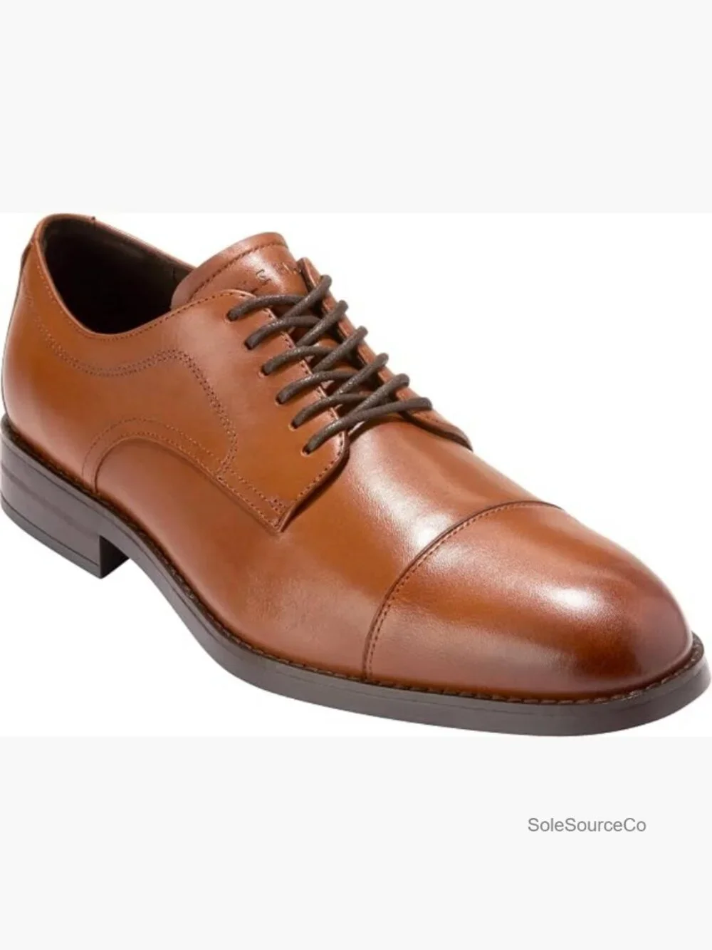 Men’s Leather Cap Toe Oxfords – Formal Dress Shoes – Water Resistant